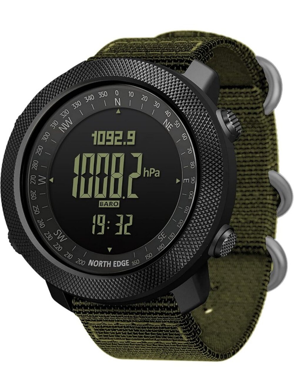 Tactical Sports Watch for Men - Outdoor Survival, Digital Compass, Pedometer